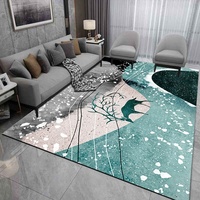 Tapis moderne lavable imprimé en 3D, antidérapant, fabriqué à la machine, modèle I-005 de la marque Starfish, pour salon, vente en gros