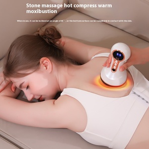 Masseur électrique de corps de soulagement de muscle de vibration de chauffage pour l'application de Gua Sha de dos de jambes de pieds - Product Image 2