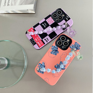 Vente en gros Etuis de téléphone portable de luxe en TPU de dessin animé Chaîne Housses de haute protection pour <span class=keywords><strong>iPhone</strong></span> <span class=keywords><strong>SE</strong></span> 14 Max 15 Blu Logo <span class=keywords><strong>personnalisable</strong></span> - Product Image 4