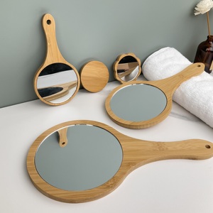Peignes à <span class=keywords><strong>cheveux</strong></span> en bois avec logo personnalisé populaire brosses pour <span class=keywords><strong>brosse</strong></span> de massage de <span class=keywords><strong>cheveux</strong></span> <span class=keywords><strong>magique</strong></span> + miroir de maquillage à <span class=keywords><strong>la</strong></span> main en bois de bambou - Product Image 2