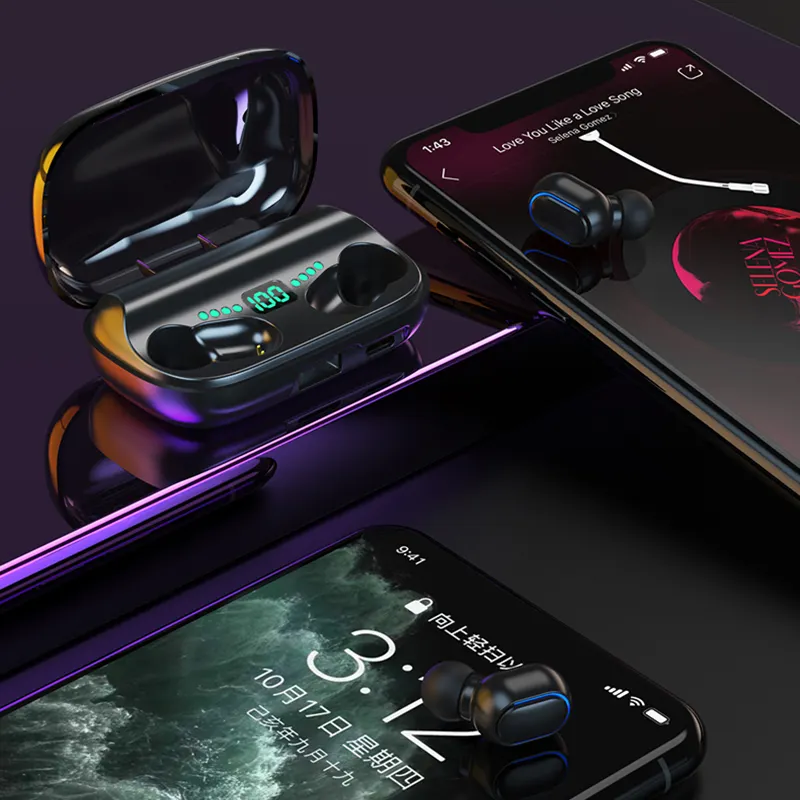 High Version 6 Hours Bluetooth Mini  T11 TWS 5.3 True Wireless Earbuds Earphone Sports Gaming Headset With LED Display