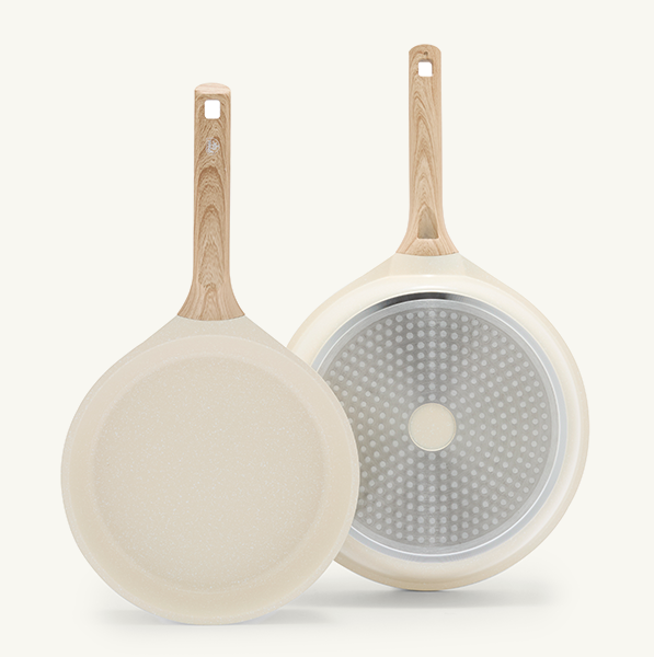 Chinese Wholesale Home and Kitchen Cookware Manufacturers Frying Pan Skillet Set Black Non-Stick Caserole Pots for Cooking