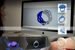 2023 Độ chính xác cao nóng bán tự động quét Máy quét <span class=keywords><strong>3D</strong></span> lấp lánh với ánh sáng màu xanh 0.01mm Độ chính xác cho đồ trang sức vàng diaman STL định dạng - Product Image 2