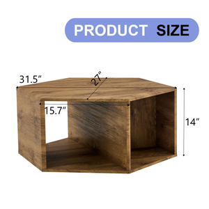 Tavolino esagonale in MDF con un comodo Design Multi-foro e adesivi con motivo caratteristico per tutti gli stili e le scene FCJ - Product Image 4