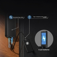 Serrure Intelligente Série N2 WiFi pour Application, Carte Mémoire Cloud, Mot de Passe, Empreinte Digitale, Entrée de Porte, Sécurité Domestique