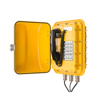 Téléphone mural analogique antidéflagrant avec haut-parleur, en alliage d'aluminium, homologué ATEX
