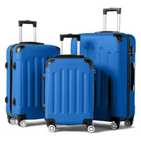 Ensemble de Voyage Léger 3 Pièces Luggage Factory Avec Roues Amovibles et Doubles Poignées