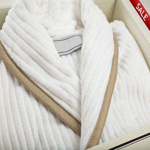 Accappatoio all'ingrosso del Kimono degli uomini Unisex del cotone del cotone 100% ricamato all'ingrosso del logo Waffle Accappatoio dell'hotel del Kimono del cotone - Product Image 3