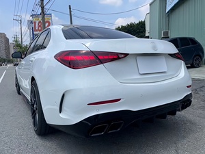 Real C63 Bodykit para Benz W206 Clase C actualización a Real C63AMG parachoques trasero delantero faldas difusor trasero Ehxaust Pipe Grill Splitter - Product Image 4