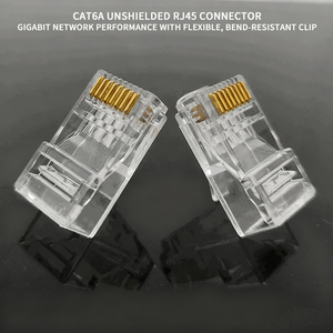 GLGW Connecteur RJ45 Cat6 non blindé/blindé, options 8 ports 8 cœurs, fabrication de précision en alliage de cuivre pour un réseau haute vitesse stable - Product Image 5