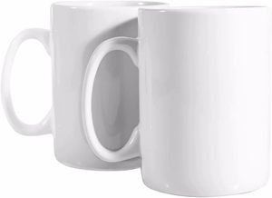 Cheaper Pure White 11oz Sublimation Blank Ceramic Coffee <b>Mug</b> for <b>Christmas</b> Gift - Product Image 3