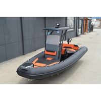 Bateau semi-rigide (RIB) de 6 mètres pour 10 personnes, en Hypalon Achilles, avec cabine à toit rigide, luxe pour les loisirs, fabriqué en Chine, faible MOQ
