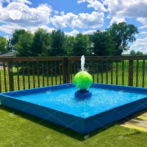 Cenchi ev arka bahçesinde konut köpek <span class=keywords><strong>pet</strong></span> soğutma için sıçrama pedi köpek oyunları su püskürtme eğitim oyuncaklar su parkı sıçrayan eğlenceli - Product Image 6