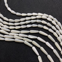 Nouveau Design de perles de coquillage naturel en forme de goutte d'eau, perles de nacre de nacre de coquillage pour la fabrication de bijoux, vente en gros