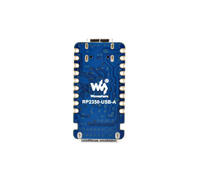 Placa de Desarrollo Mini Original Raspberry Pi RP2350-USB-A, Procesador de Doble Núcleo y Doble Arquitectura, Interfaz USB Tipo A