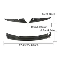Pour Série 8 G14 G15 G16, lèvre de pare-chocs avant en fibre de carbone à trois sections, style M-Sport, 2D 4D 2018-2024, kits de carrosserie OLIVER