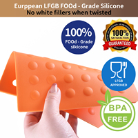 Sous-verre en silicone de forme carrée pour ensemble de boissons Accessoires de cuisine arc-en-ciel Tapis de table en silicone