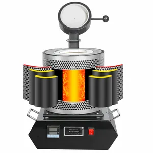 portable 2kw black color mini electric melting induction furnace for gold melting