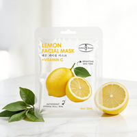 Masque facial en feuille de citron personnalisé avec votre logo, éclaircissant le teint, améliorant la peau terne, masques de beauté naturels pour le visage, OEM ODM