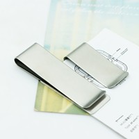Carnet de notes promotionnel avec signe dollar, marque-page en papier, pince à billets en métal avec logo laser, pince à cartes de crédit et à billets