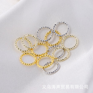 Fashion <b>Rings</b> Color-preserving Gold Copper Unisex Earring Accessories Spring 2023 Yiwu AC1918 - Product Image 1