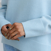 Pull-over en cachemire élégant sur mesure avec option de mélange de soie disponible beau design à la mode pour les femmes Service OEM