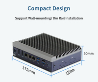 Mini PC Industrial de Diseño Modular Intel I3-N305 8 Núcleos 8 Hilos DDR5-4800 Integrado 4G/5G/Wi-Fi 3xRJ45 3xUSB3.0/USB2.0 Sin Ventilador
