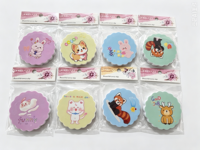 Miroir compact pliable avec peigne, motif animal de dessin animé mignon, miroir de maquillage portable de poche pour filles, étudiantes, cadeau de voyage