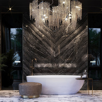 Lampes suspendues modernes en forme de goutte de pluie pour le salon, lustres de luxe en cristal de verre transparent