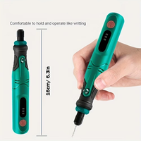 Stylo d'affûtage électrique sans fil 308, outil de polissage DIY pour ongles, mini-meuleuse rotative à 3 vitesses, perceuse à bijoux sans balais