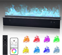 Chimenea de Vapor de Agua Inteligente 3D con WiFi Tuya, Control por Voz Alexa/Google, Llama LED RGB de 64 Colores, Clase de Eficiencia Energética