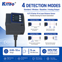 Sensor Jarak Laser KJT-D 4 Mode Deteksi dengan Data Analog Jendela Standar untuk Kondisi Kerja Kompleks