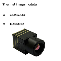 Module thermique infrarouge 640x512, interface CVBS, mesure de température non refroidie, objectif 9,1 mm, sensibilité 45 mK, 17,5x14