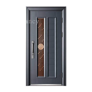 Puerta de Acero Inoxidable para Entrada Principal, Diseño Moderno para Exterior de Casa o Villa, Puerta Frontal de Seguridad - Product Image 6