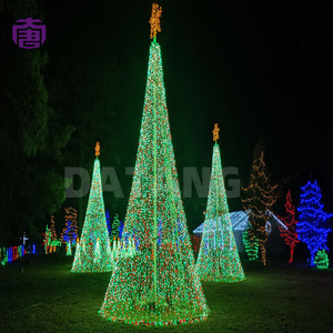 Giant Outdoor Metal Christmas <b>Tree</b> Sculpture <b>LED</b> Night <b>Light</b> Landscape Art Display - Product Image 5