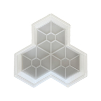 Moule d'Injection pour Pavé en Béton Hexagonal Type Fleur de Prunier, Droit d'Usine, pour Allées de Jardin et Trottoirs