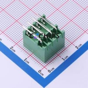 MX15EDGRHB-3.5-2*04P-GN01-Cu-A Plug-in Terminal Block Bent Lead Through Hole,P=3.5mm Board-to-Board / Socket - Closed 1x4P 3.5mm - Product Image 2