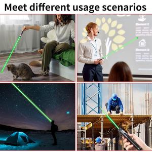Puntero Láser USB 303 Recargable con Batería Integrada, Luz Verde, Roja y Morada, para Enseñanza - Product Image 6
