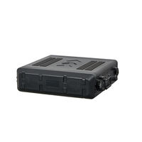 Boîtier de transport en plastique PE 2U personnalisé pour mixeur audio, haut-parleur, amplificateur, équipement de scène, rack de rangement, profondeur 390 mm, boîtier à outils 2U
