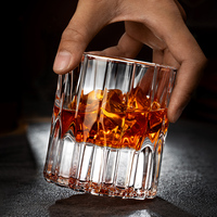 Verres à whisky de luxe en cristal de haute qualité, gravés à la main et embossés, pour bar et spiritueux