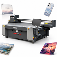 Impresora UV de Cama Plana GCLOR Gen6/Gen5 2513 de 2.5*1.3m con Altura de Impresión de 40cm para Materiales Rígidos y Flexibles