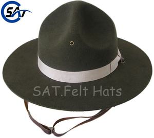 빈티지 100% 울 펠트 남자의 1910s 몬타나 피크 모자 - Product Image 2