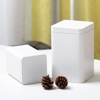 Boîtes de thé carrées vides de haute qualité, boîte de boîte de cadeau en métal pour emballage de thé et de café