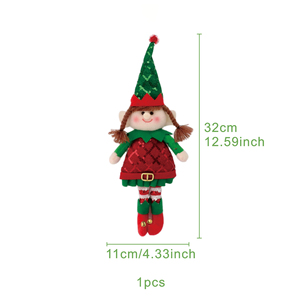 Muñecos de Peluche <span class=keywords><strong>del</strong></span> <span class=keywords><strong>Grinch</strong></span> Rojo y Verde, Decoraciones de Piernas Largas, Adornos Navideños, <span class=keywords><strong>Muñeco</strong></span> de Duende Reclinable, Regalo para Fiesta de Navidad - Product Image 3