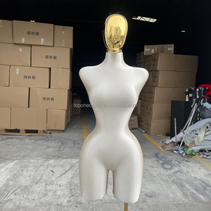 Vestido de noche barato para <span class=keywords><strong>mujer</strong></span>, maniquí de busto grande, vestido de maniquí brasileño con forma de caderas grandes, maniquí femenino Sexy de oro pálido para estilo con soporte - Product Image 3