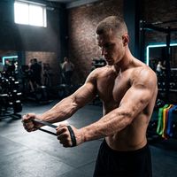 Entraînement musculaire à domicile : Bande de résistance complète avec sangle de cheville et système de poids pour l'entraînement à domicile
