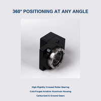 Table d'indexage rotative creuse à servomoteur de haute précision avec engrenage à vis sans fin pour machine CNC, équipement d'automatisation 4ème axe