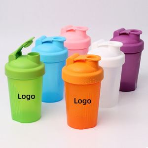 Custom Logo Printed BPA Free 400ml Small Gym Outdoor Transparent Colorful <b>Protein</b> <b>Shaker</b> Smoothie Tumbler Cup with Mixer Ball - Product Image 1