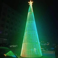 LED RGB Pixel Weihnachtsbaum Riesiger Outdoor Kommerzieller Weihnachtsbaum Beleuchtung