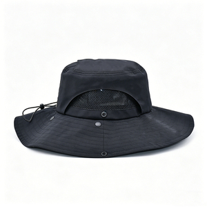 Men's Breathable Mesh Bucket <b>Hat</b> Quick Dry Outdoor Sun <b>Hat</b> with Venue Logo for Hiking Fishing - Product Image 2